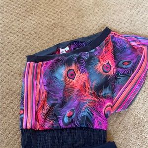 Vibrant off the shoulder blouse